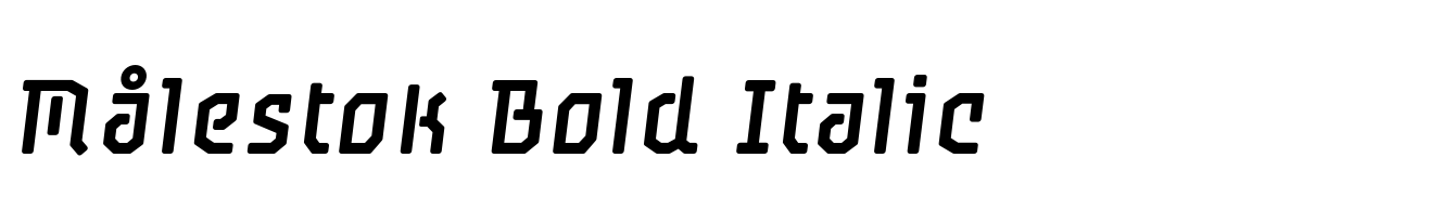 Målestok Bold Italic